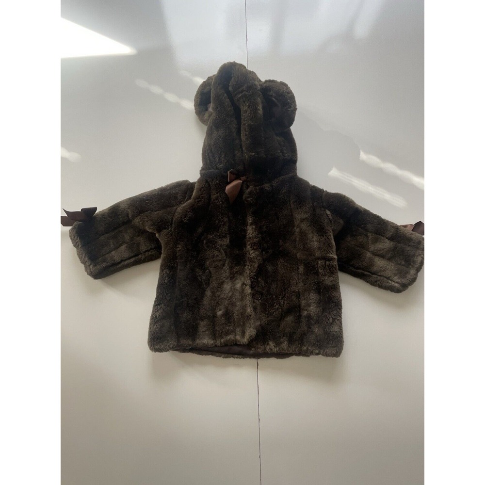 NWT Bearington Baby Collection Mink Couture Coat Fur 12-24M Photo Prop - Holiday